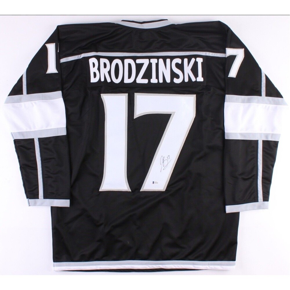 Derek Forbort Signed Kings Jersey (Beckett COA) 15th Overall pick 2010 NHL Draft